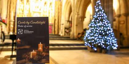A Carols by Candlelight order of service