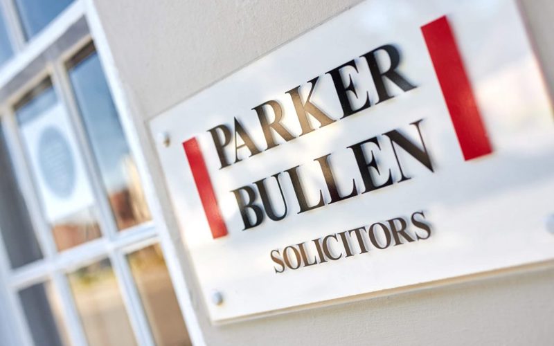 A sign for Parker Bullen solicitors in Salisbury