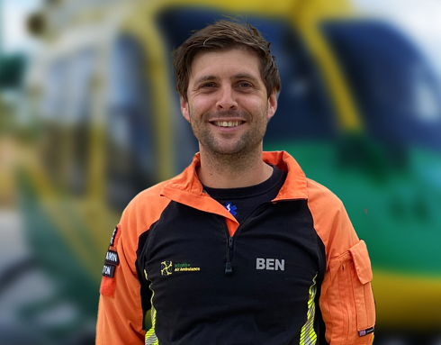 Critical Care Paramedic and Operations Officer Ben Abbott