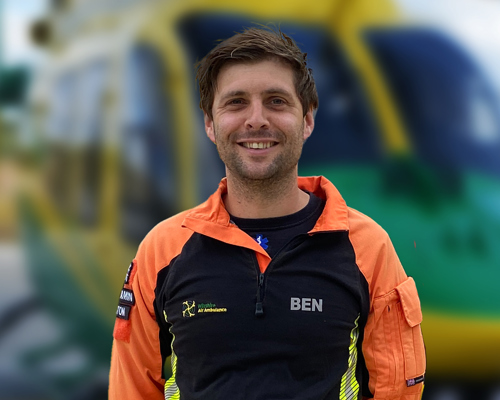 Critical Care Paramedic and Operations Officer Ben Abbott