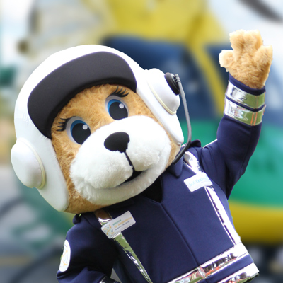 Marsha the WAA pilot bear mascot