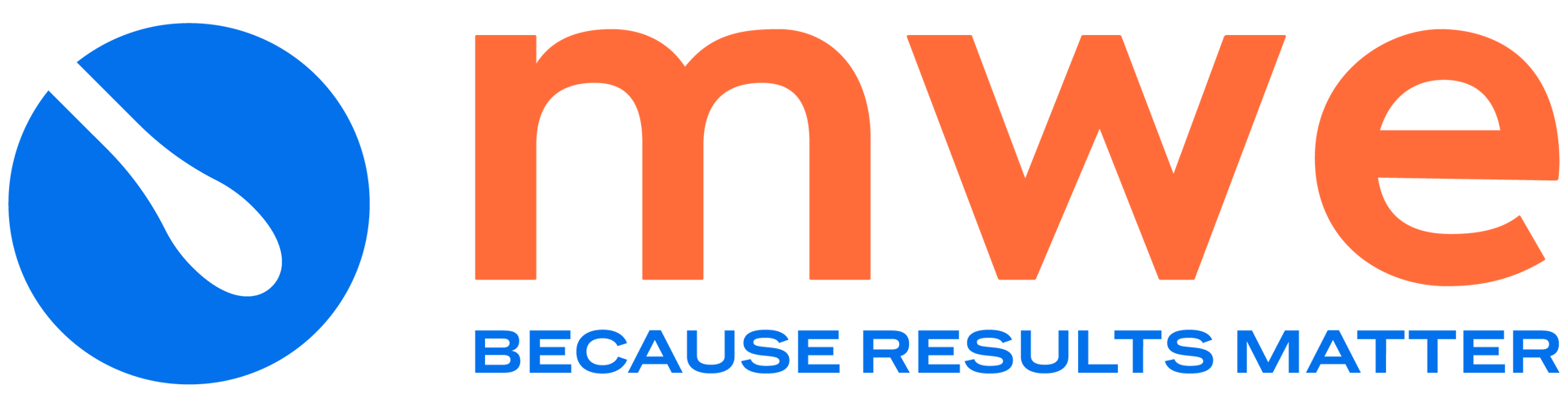 MWE logo - because results matter