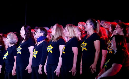 A photo of the Wiltshire Rock Choir